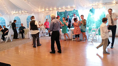 Photo of dance after Artessia and Rodney's wedding